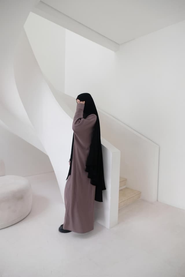 Loose Abaya - Ash Grey