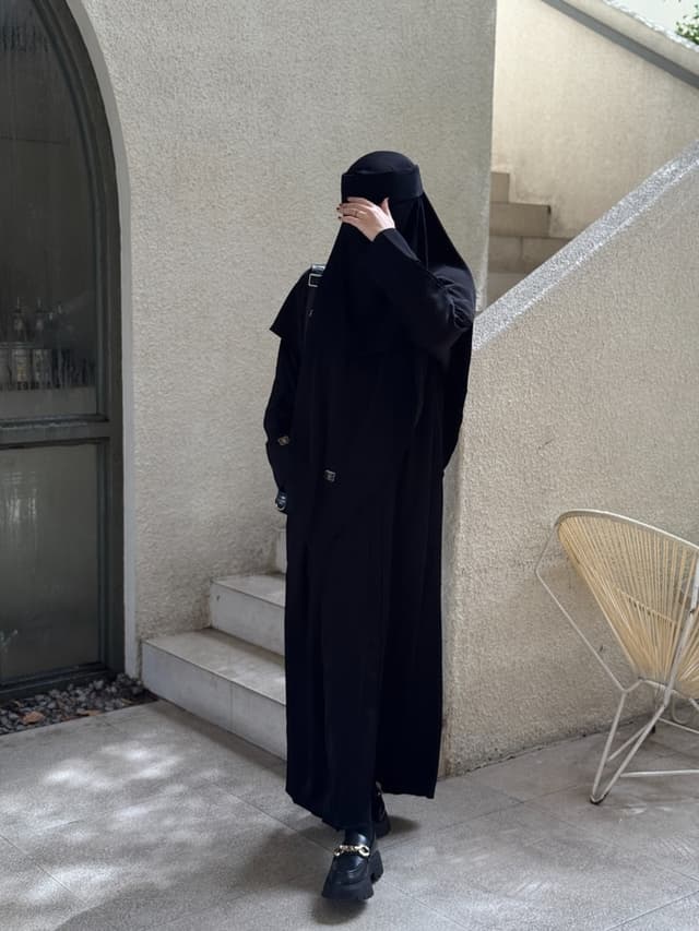 Straight Abaya - Fullblack