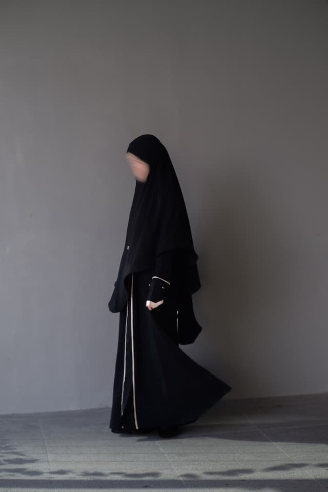 Set Fearless Abaya & Khimar - Putih