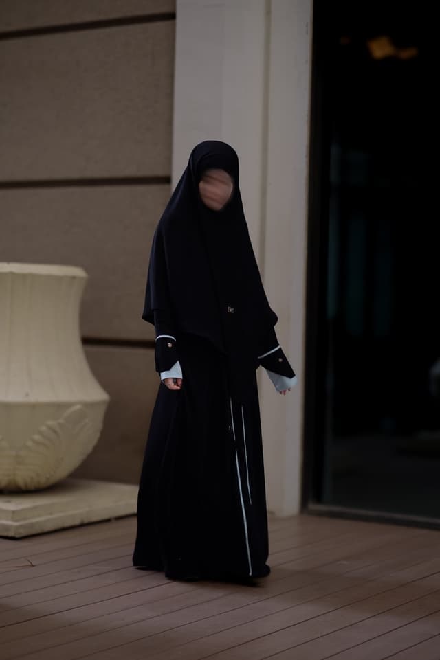 Set Fearless Abaya & Khimar - Green Gauze