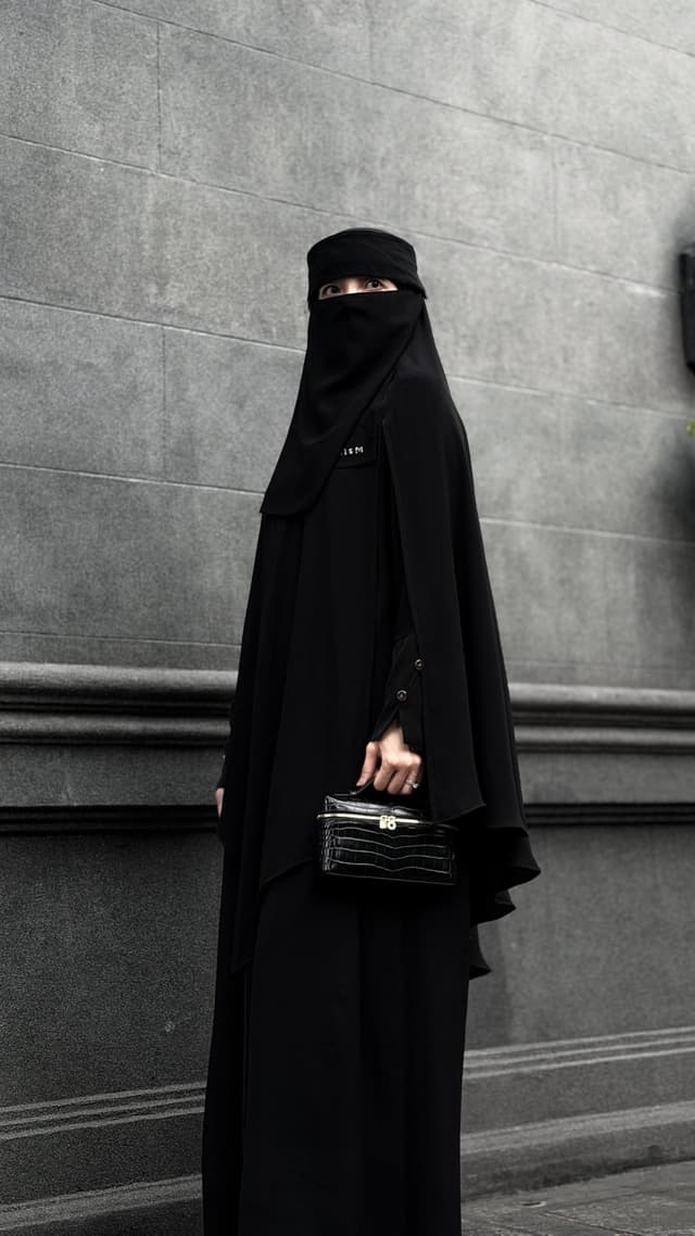 Fleur Abaya - Fullblack
